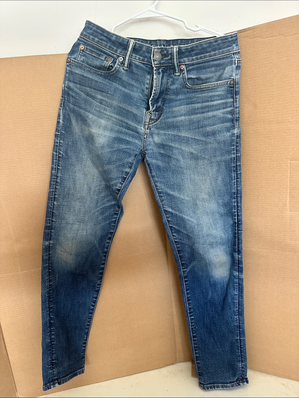 American Eagle Outfitters Blue Washed Skinny Jeans